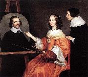 Gerard van Honthorst Margareta Maria de Roodere and Her Parents by Gerrit van Honthorst china oil painting artist